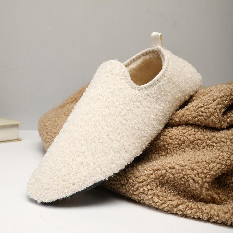 Winter Plain Home Indoor Cotton Slippers Confinement Soft Bottom - Cruish Home