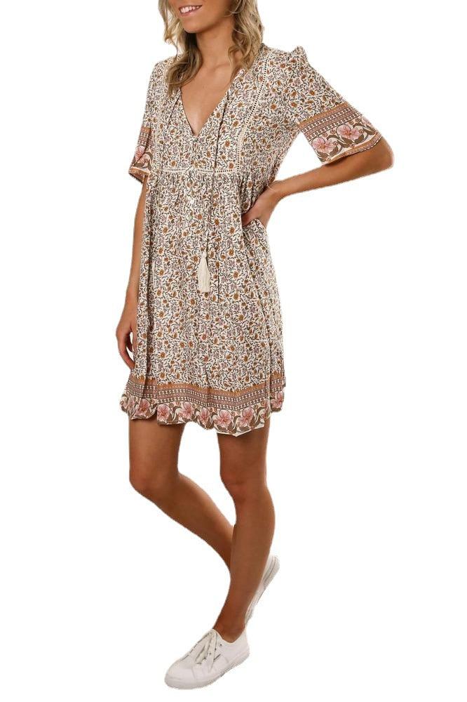 Women's Lace Decoration Hollow Dress - Cruish Home