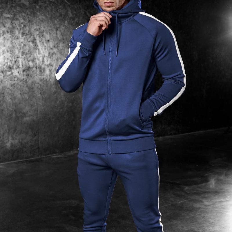 Plus Size Hooded Zip Cardigan Sports Suit - Cruish Home