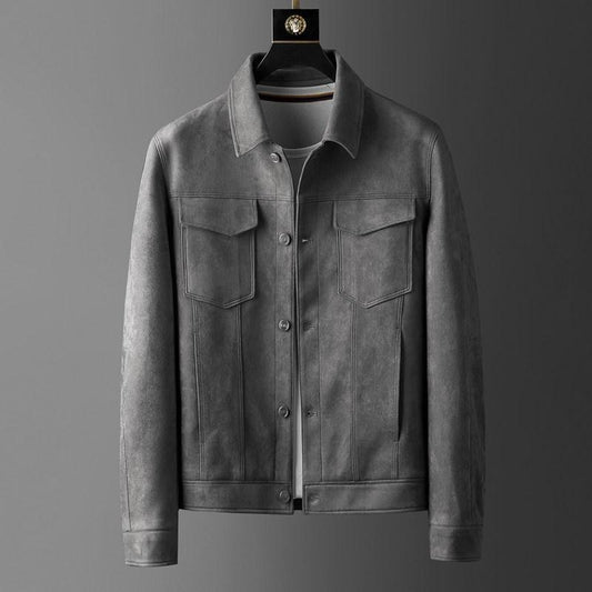 Coat Autumn Men's Spring High-grade Texture Light Luxury New Korean Style Jacket Men's Lapel Casual All-matching Work Clothes - Cruish Home