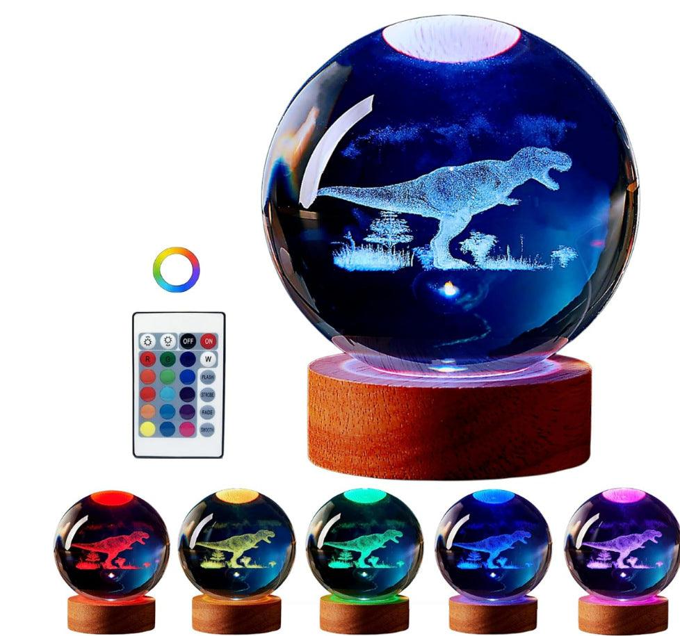 Luminous 3d Solar System Crystal Ball Desktop - Cruish Home