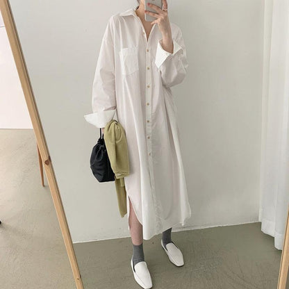 All-matching Long Shirt Dress - Cruish Home