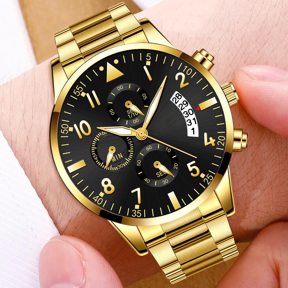 Men's Fashion Stainless Steel With Luminous Pointer - Cruish Home