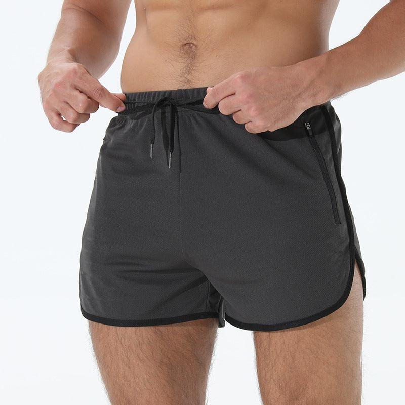 Men's Fashion Quick-drying Workout Zipper Pocket Shorts - Cruish Home