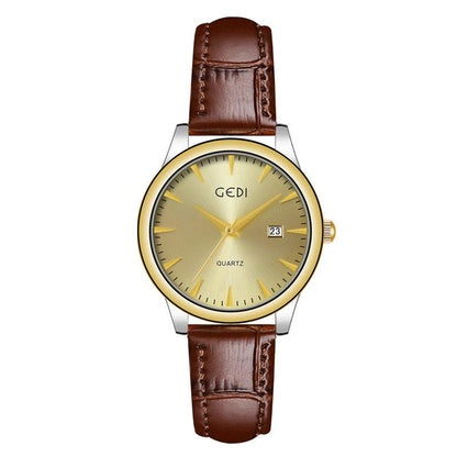 Couple's Simple Calendar Quartz Watch - Cruish Home