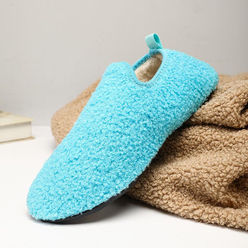 Winter Plain Home Indoor Cotton Slippers Confinement Soft Bottom - Cruish Home