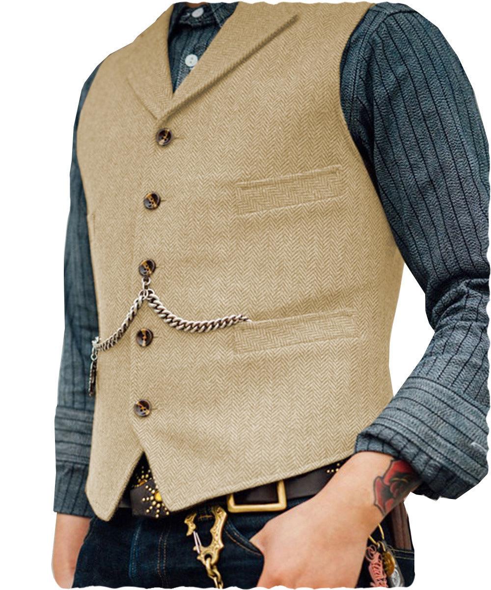 Men's Vest Wedding Groom Best Man Vest - Cruish Home