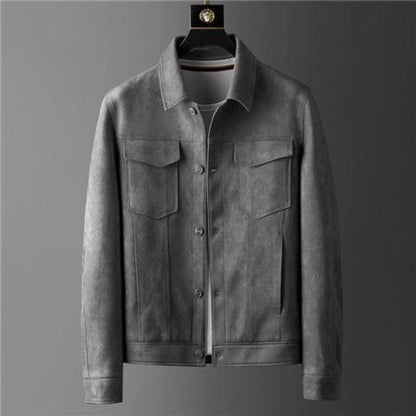 Coat Autumn Men's Spring High-grade Texture Light Luxury New Korean Style Jacket Men's Lapel Casual All-matching Work Clothes - Cruish Home