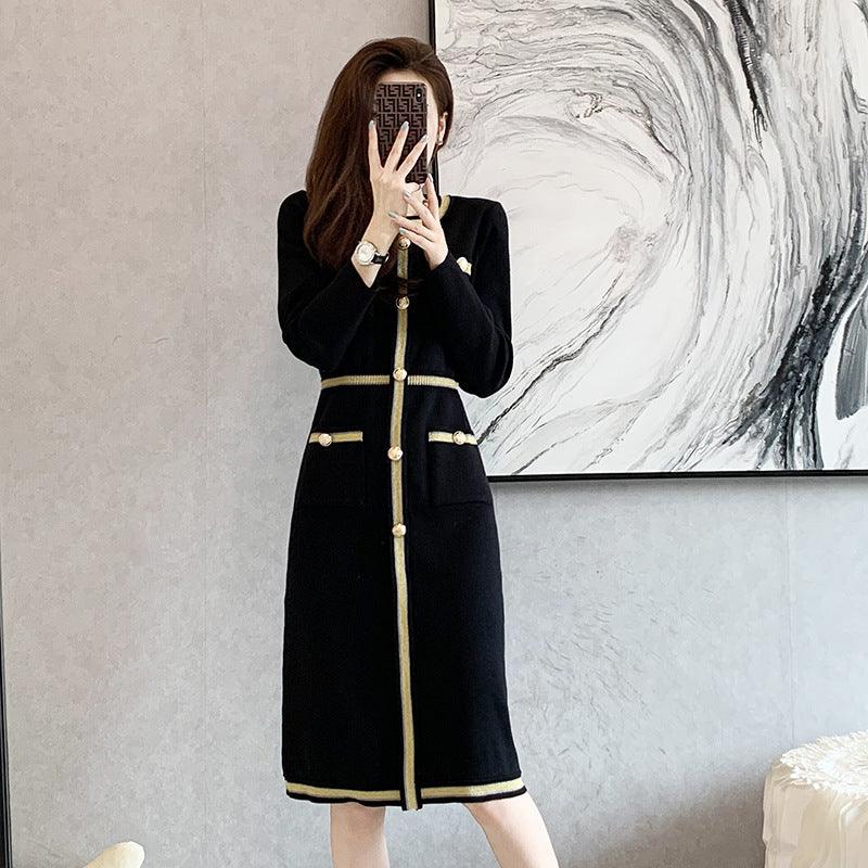 Classic Style Long Slim Knit Dress Women - Cruish Home