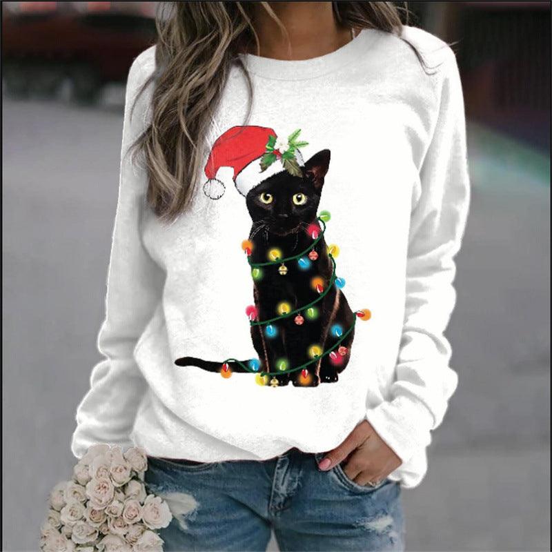 Christmas Women's Sweater 3D Digital Printing Cute Snowman - Cruish Home