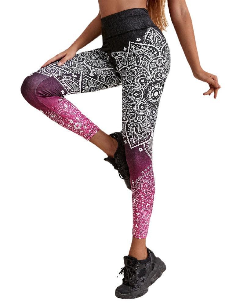 Running Workout Elastic Plus Size Yoga Leggings - Cruish Home