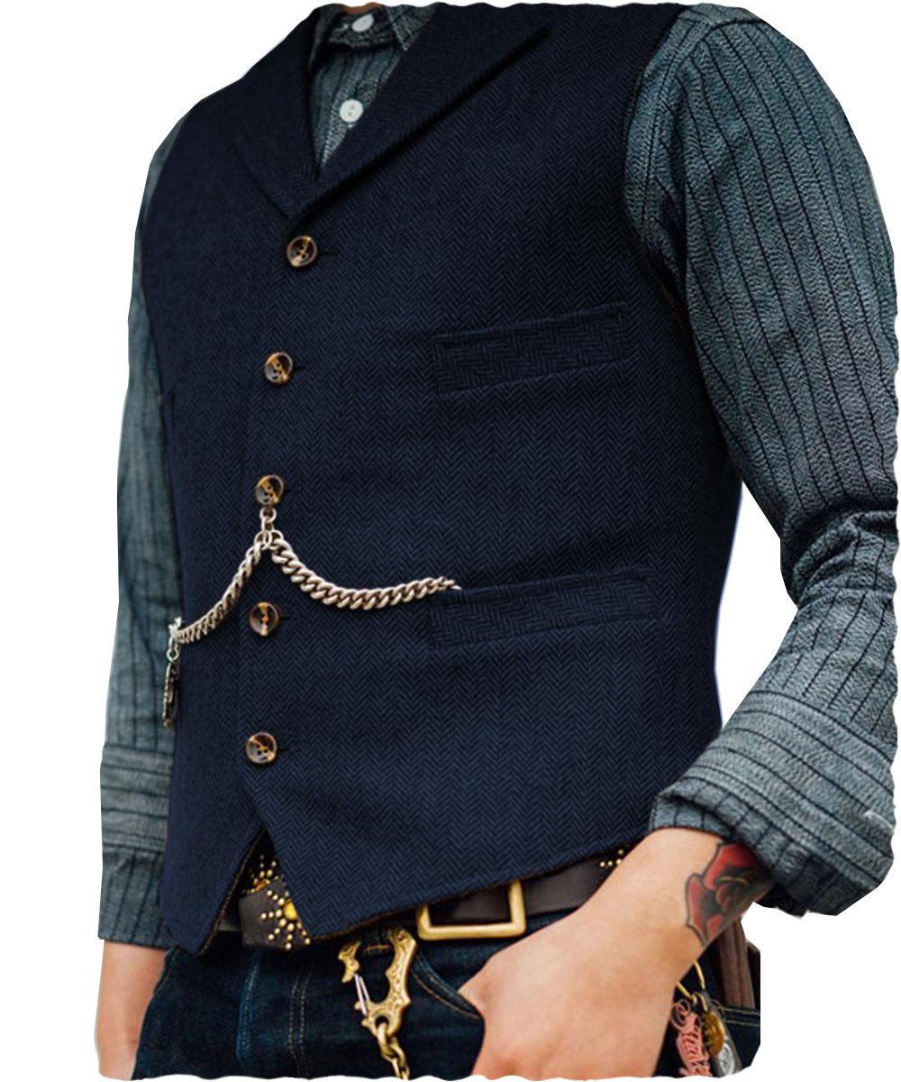 Men's Vest Wedding Groom Best Man Vest - Cruish Home