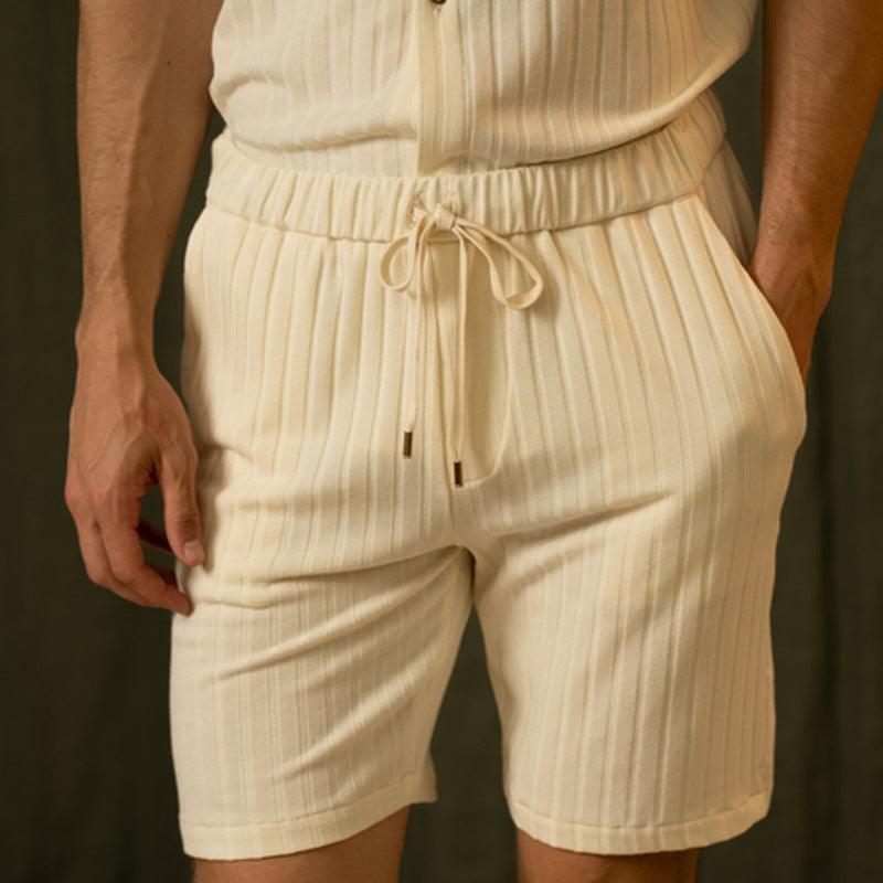 Short-sleeved Shirt And Shorts Two-piece Set Men's Suit - Cruish Home