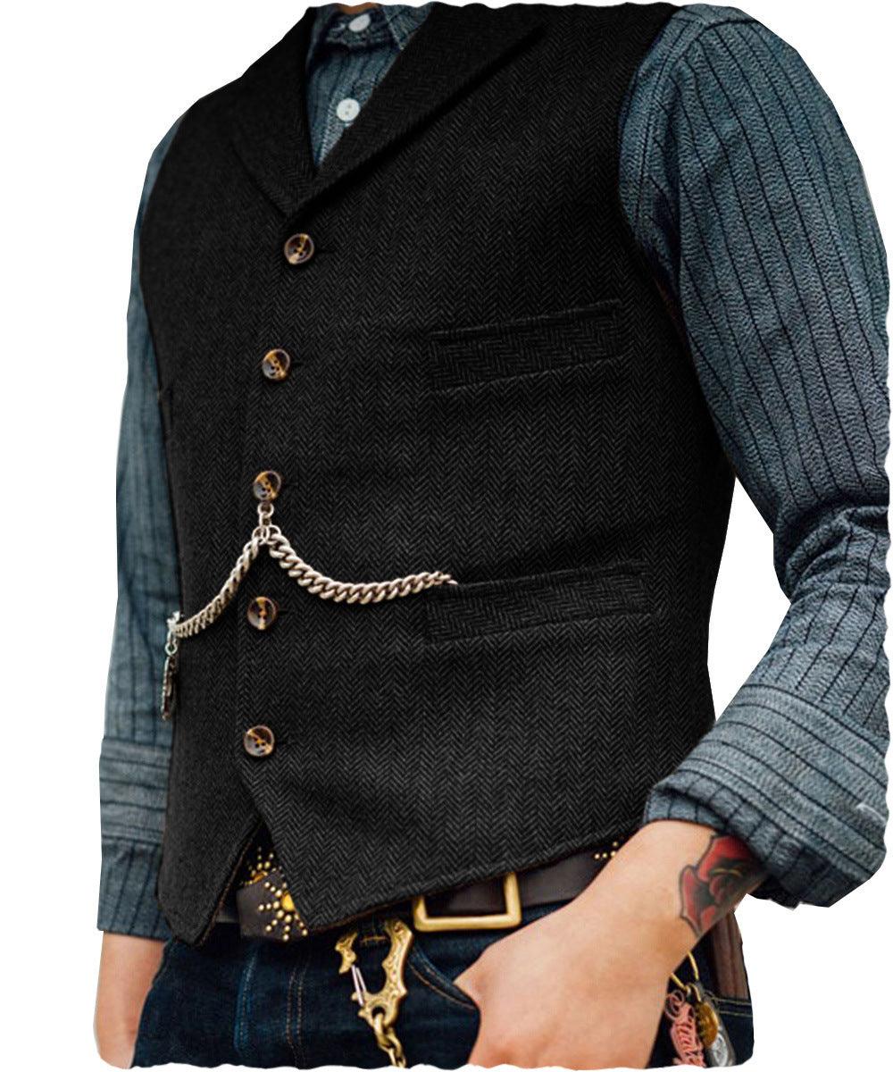 Men's Vest Wedding Groom Best Man Vest - Cruish Home