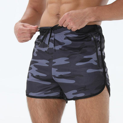 Men's Fashion Quick-drying Workout Zipper Pocket Shorts - Cruish Home