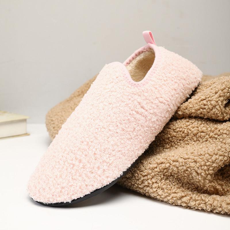 Winter Plain Home Indoor Cotton Slippers Confinement Soft Bottom - Cruish Home