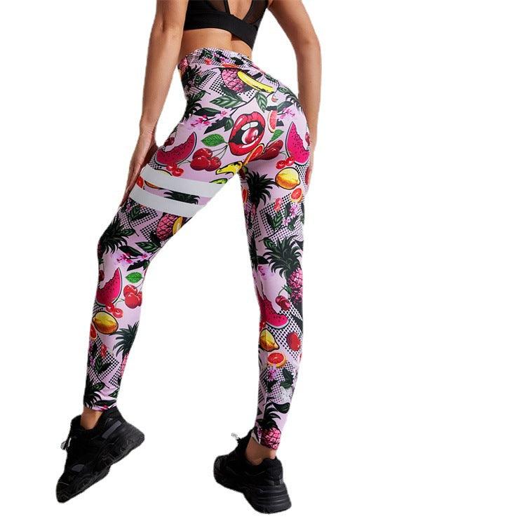 Running Workout Elastic Plus Size Yoga Leggings - Cruish Home