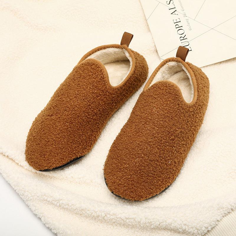 Winter Plain Home Indoor Cotton Slippers Confinement Soft Bottom - Cruish Home