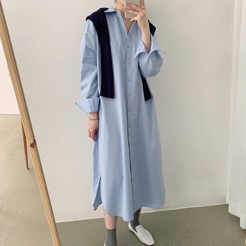 All-matching Long Shirt Dress - Cruish Home