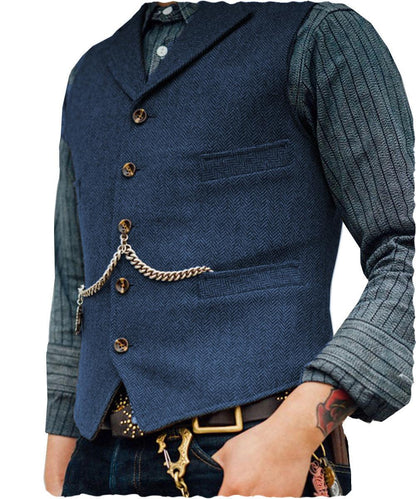 Men's Vest Wedding Groom Best Man Vest - Cruish Home