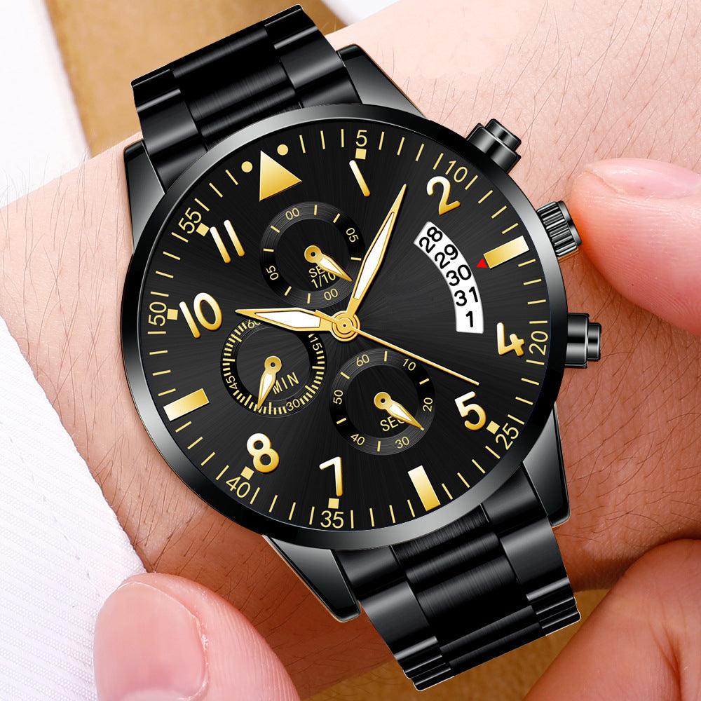 Men's Fashion Stainless Steel With Luminous Pointer - Cruish Home