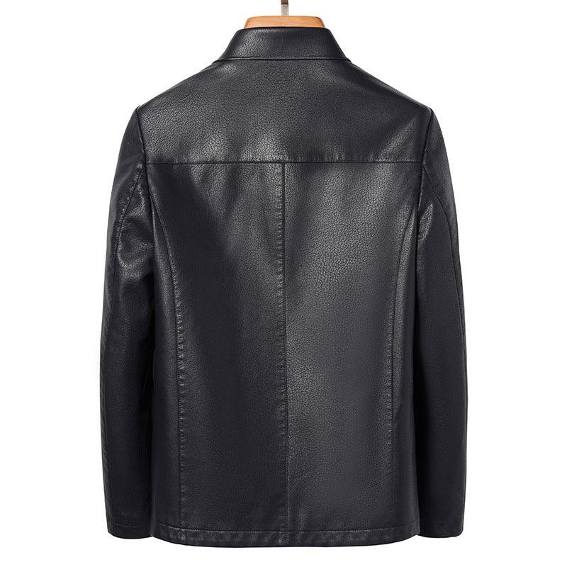 Lapel Ecological Real Leather Clothes Coat Leather Jacket Men - Cruish Home