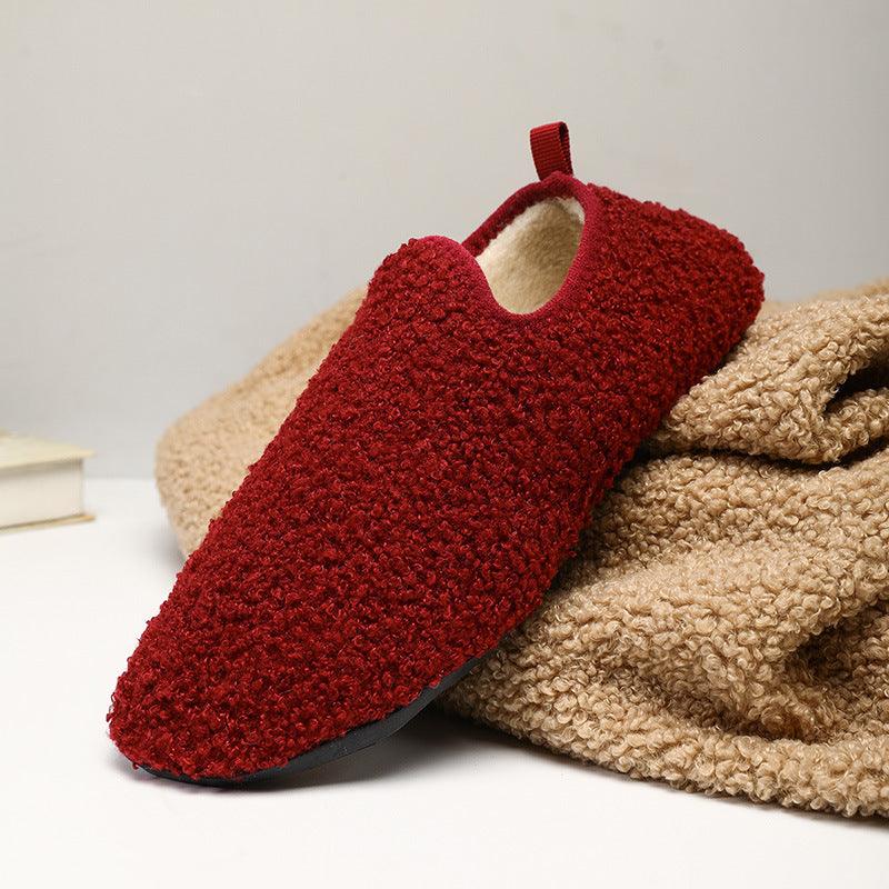 Winter Plain Home Indoor Cotton Slippers Confinement Soft Bottom - Cruish Home