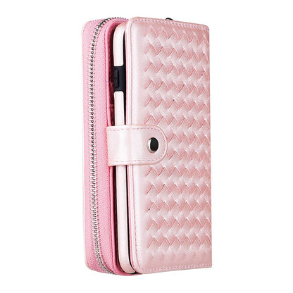 Zipper Leather Cover Multi-function Mobile Phone