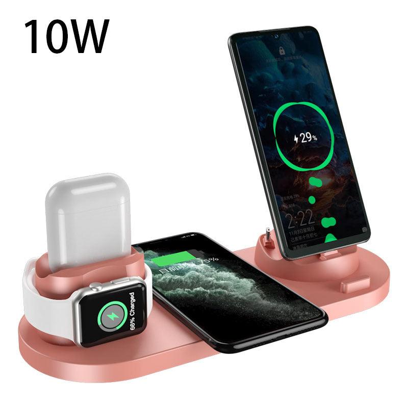 Wireless Charger For IPhone Fast Charger For Phone Fast Charging Pad For Phone Watch 6 In 1 Charging Dock Station - Cruish Home