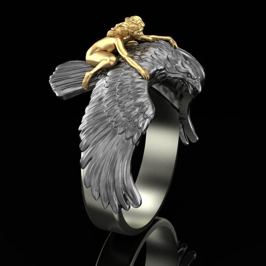 Golden Girl's Ring Flying On Creative Eagle - Cruish Home