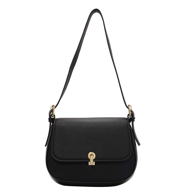 Retro Small Bag Female Temperament Saddle Textured - Cruish Home