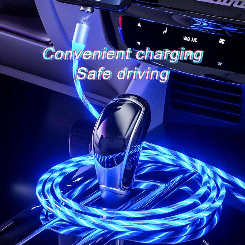 Magnetic Charging Cable Streamer Fast Charging Cable Lighting Micro USB Cable LED Magnet Charger Type-C Cable - Cruish Home