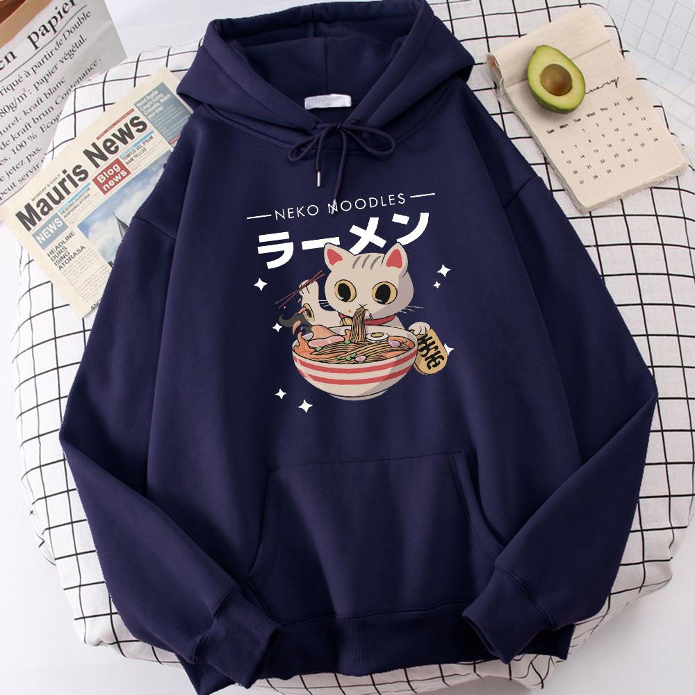 Fashion Cat Print Women's Pullover - Cruish Home