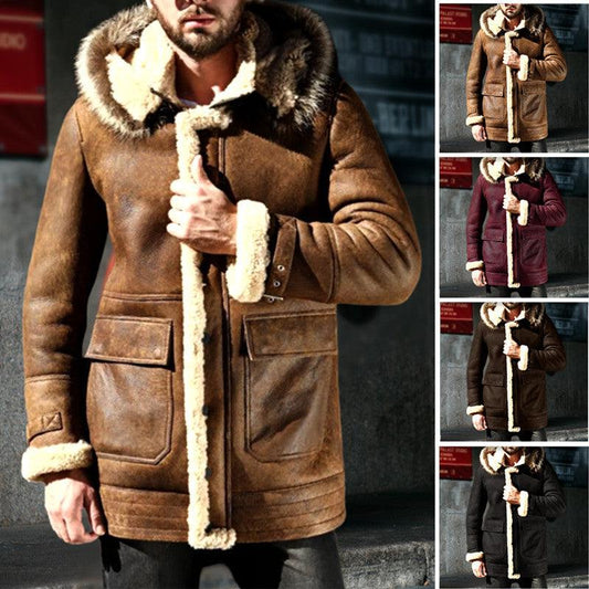 European And American Winter New Leather And Fur Men's Coat - Cruish Home