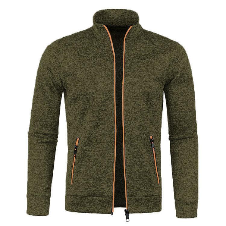 Men's Long Zipper Knitted Jacket - Cruish Home