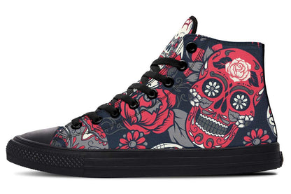 Printed Couple High-top Canvas Shoes - Cruish Home