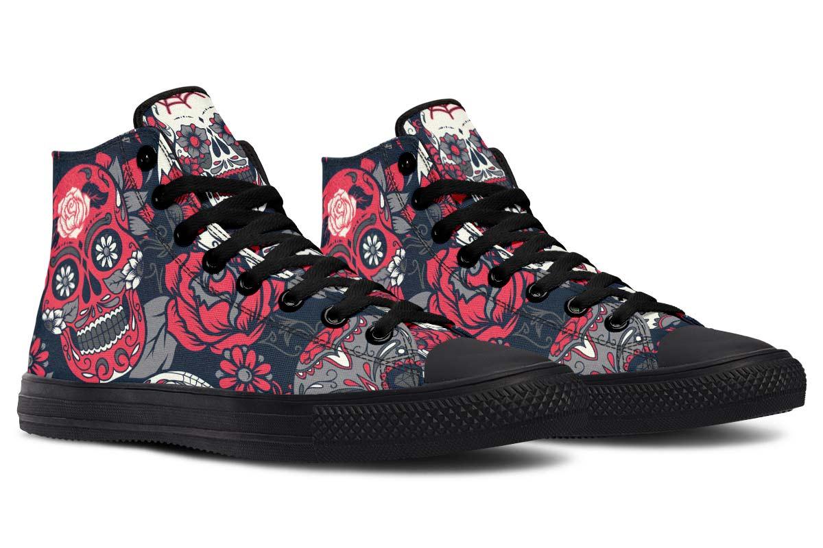 Printed Couple High-top Canvas Shoes - Cruish Home