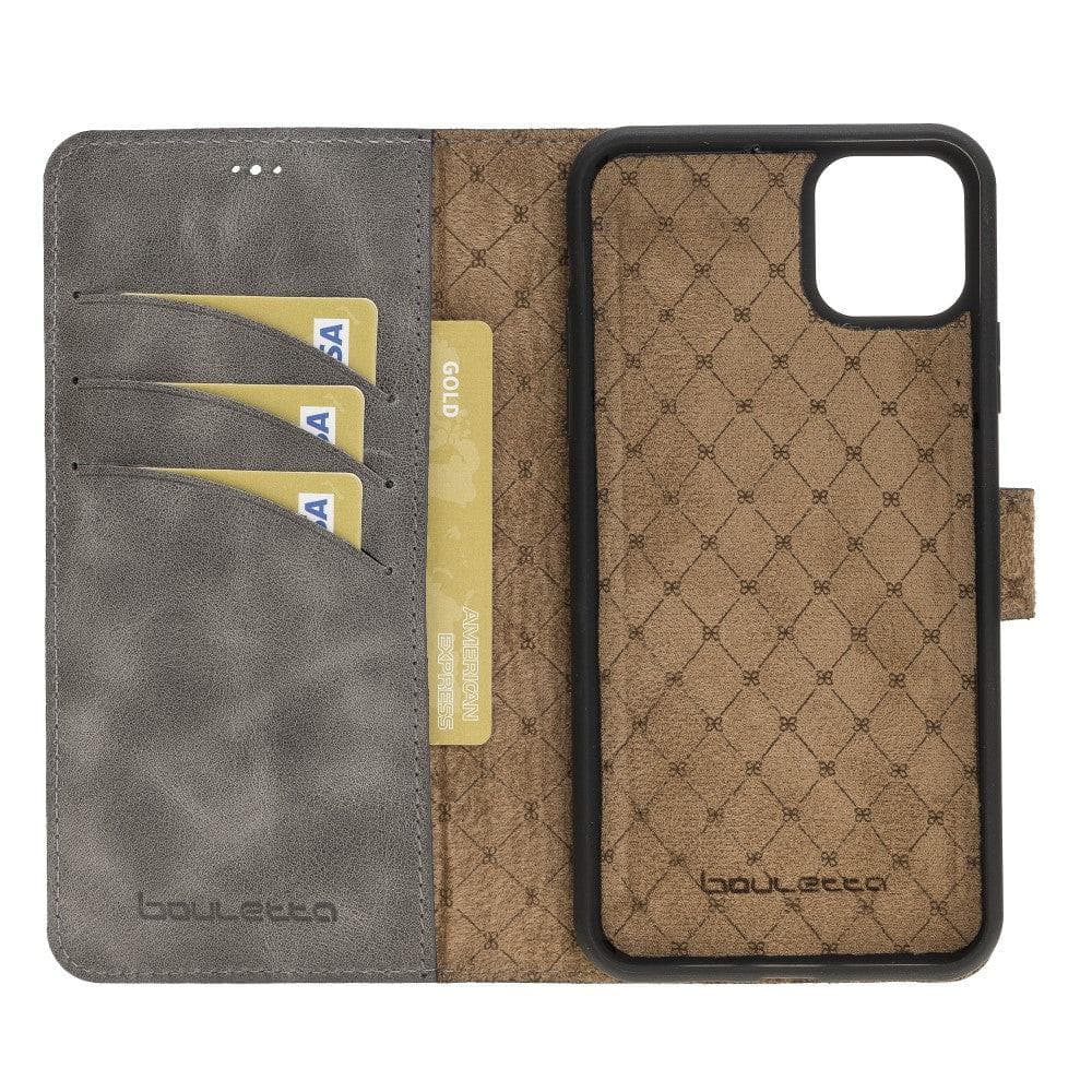 Apple iPhone 11 Series Detachable Leather Wallet Case - MW