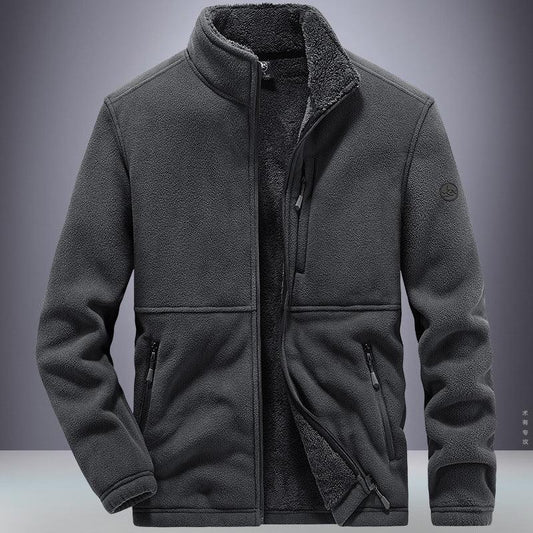 Men's Outdoor Plus Fluff Thickened Casual Plus Size Jacket - Cruish Home