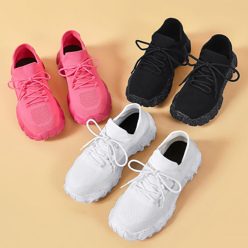 Women's Lace-up Flying Woven Shoes Fashion Trend