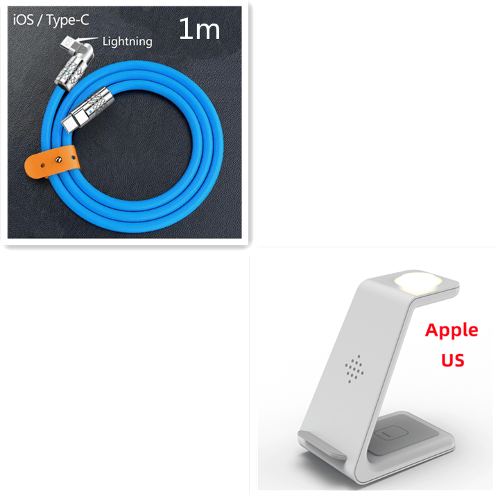 3-in-1 Wireless Charger Stand for Phone, Watch, Earbuds