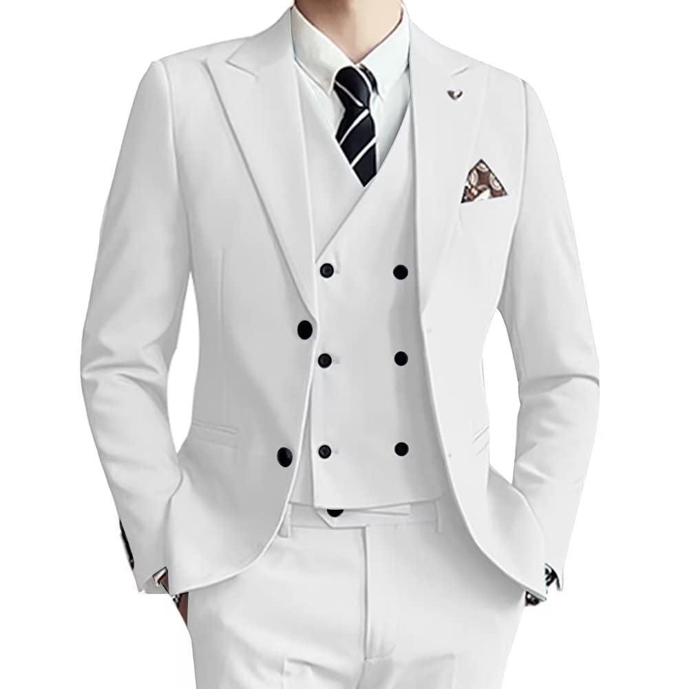 Three-piece Men's Suit Slim Fit Suit - Cruish Home