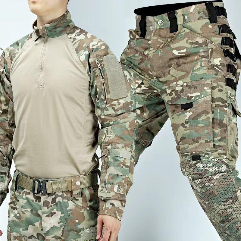 Camouflage Suit Men's Frog Clothing Long Sleeve Spring And Autumn Training Wear - Cruish Home