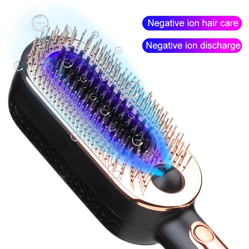 Women's Negative Ion Blue Straight Hair Cold Ice Comb - Cruish Home