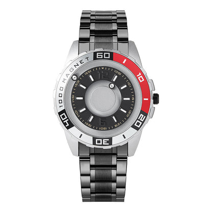 Magnetic black technology metal watch