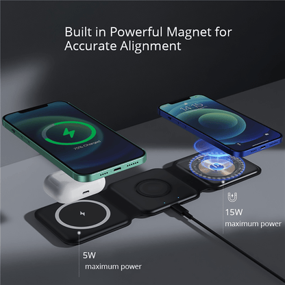 Magnetic Wireless Charger Mobile Phone Watch Headset Portable Fast Charging - Cruish Home