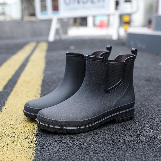 Short Tube Water Shoes Men Rain Boots Autumn And Winter - Cruish Home