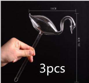 Glass Automatic Self Watering Bird Watering Cans Flowers Plant Decorative Clear Glass Watering Device Houseplant - Cruish Home