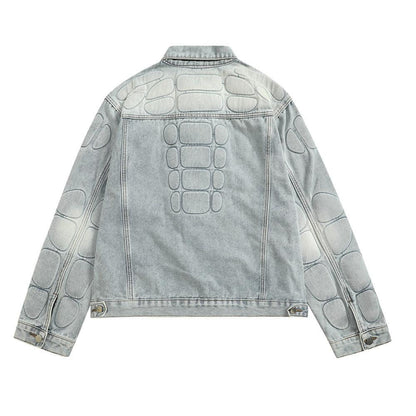 Skull Skeleton Denim Clothes Jacket Men - Cruish Home