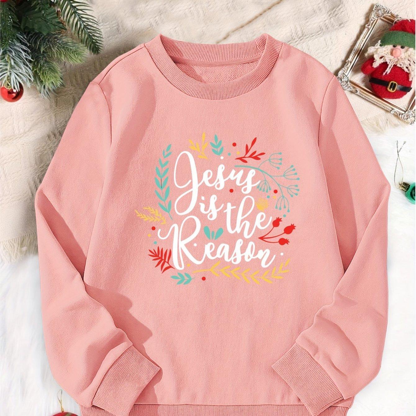 Christmas Season Printed Girls' Sports Sweater - Cruish Home